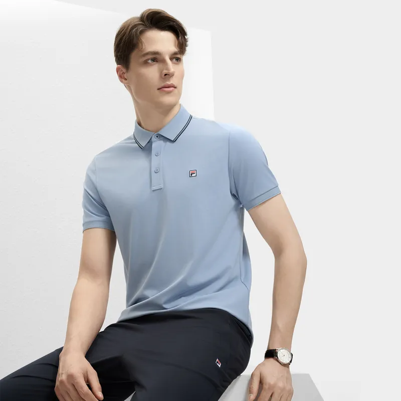 FILA Polo Shirt Men's Bamboo Prosperity Blue-4