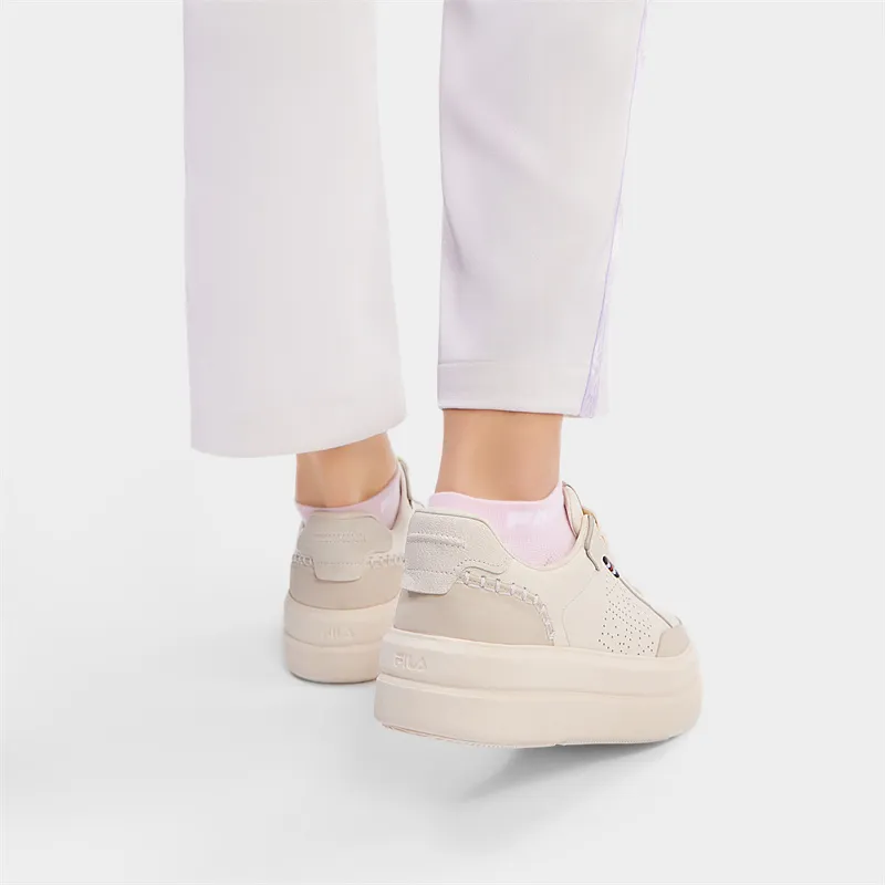 FILA VICTORIA Skateboard Shoes Women's Antique White Color-8