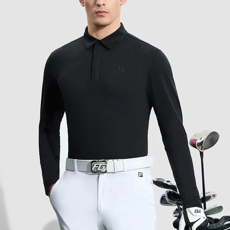 FILA Polo Shirt Men's Pitch Black-5