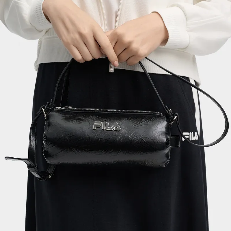 FILA Synthetic Leather One Shoulder Handbag Mini Women's Jet Black-3