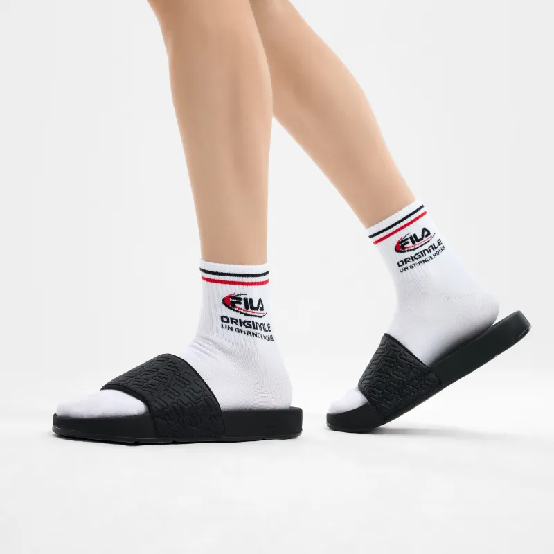 FILA DRIFTER Slip Resistant Abrasion Resistant Slide Slippers Men's Black-4