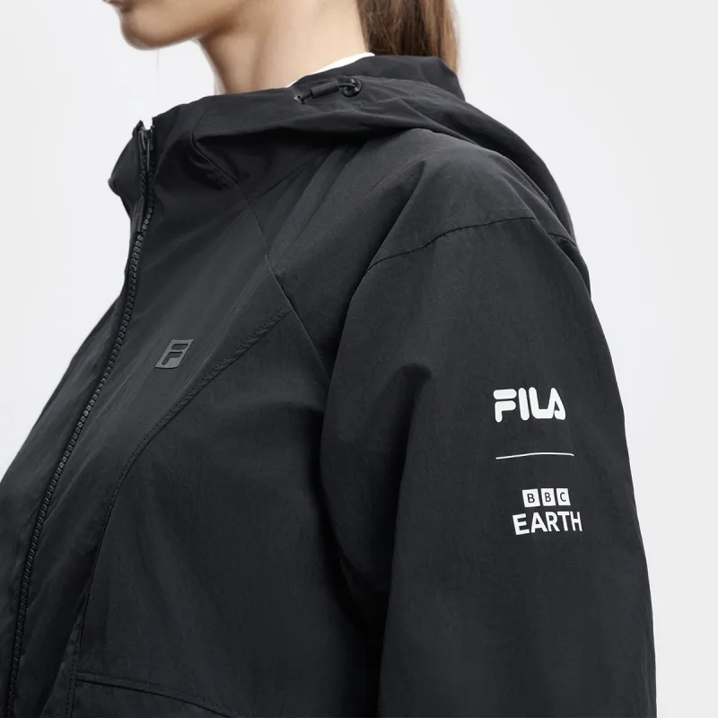 FILA x BBC EARTH Jacket Women's Pitch Black-4