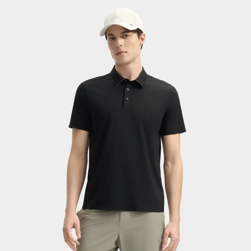FILA Polo Shirt Men's Jet Black-2