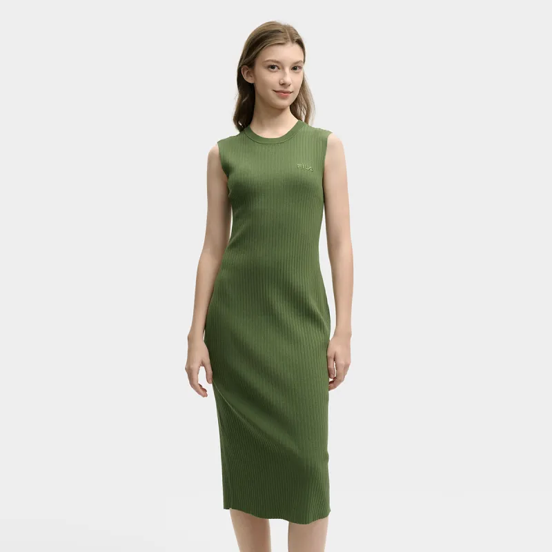 FILA MODERN HERITAGE Sleeveless Dress Women's Purple Lotus Green-2