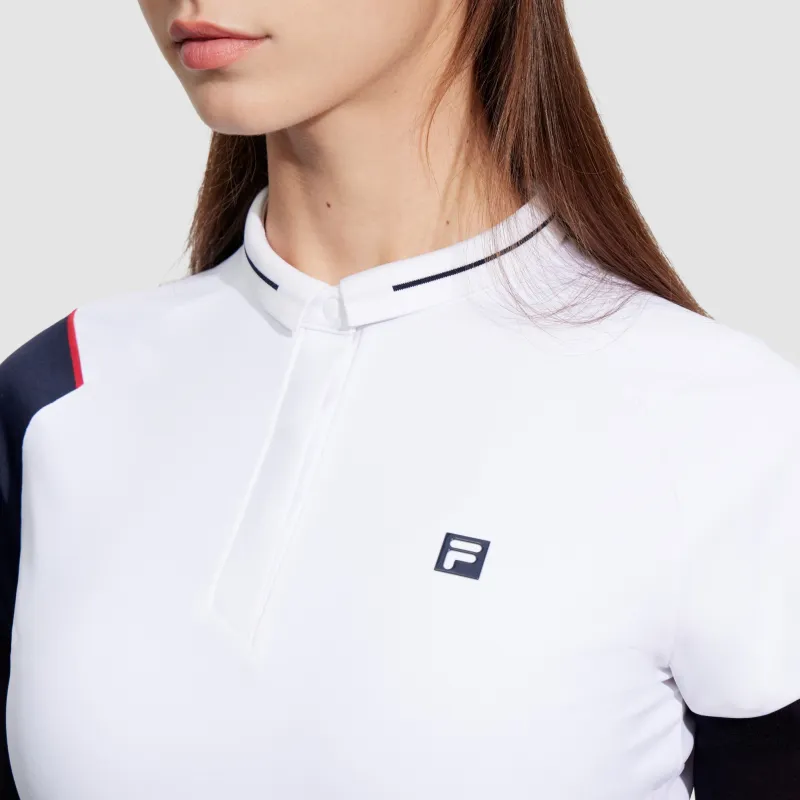 FILA Polo Shirts Women's Jade White-2