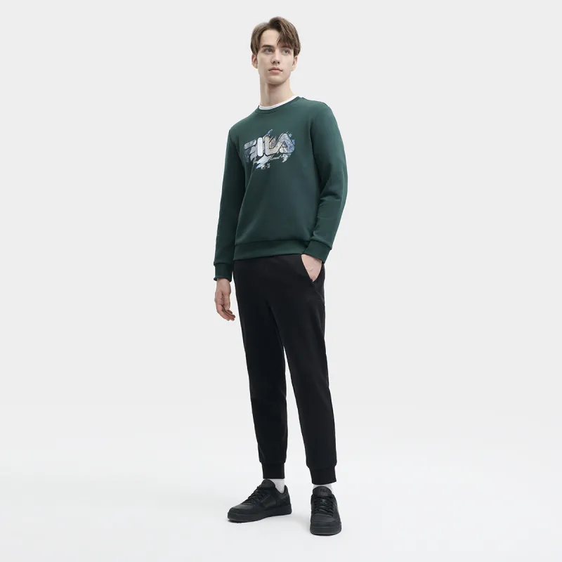 FILA Sweatshirt Men's Deep Bamboo Green-3