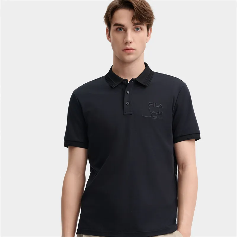 FILA Polo Shirts Men Jet Black-2