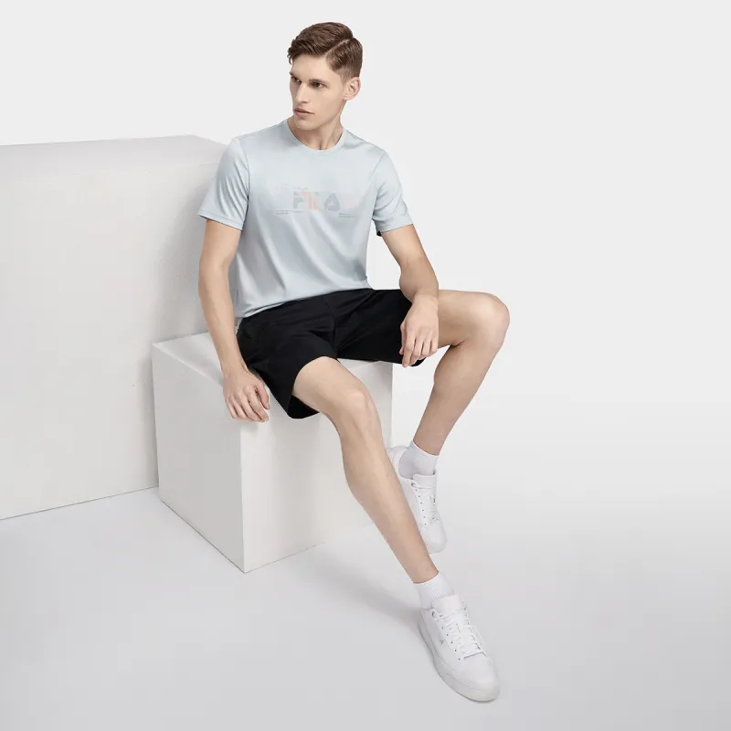 FILA T Shirt Men's Light Space Blue-5