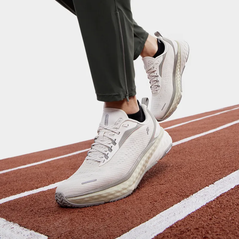 FILA Anti Slip And Wear Resistant Breathable Low Top Running Shoes Men's Fragrant Snow-4
