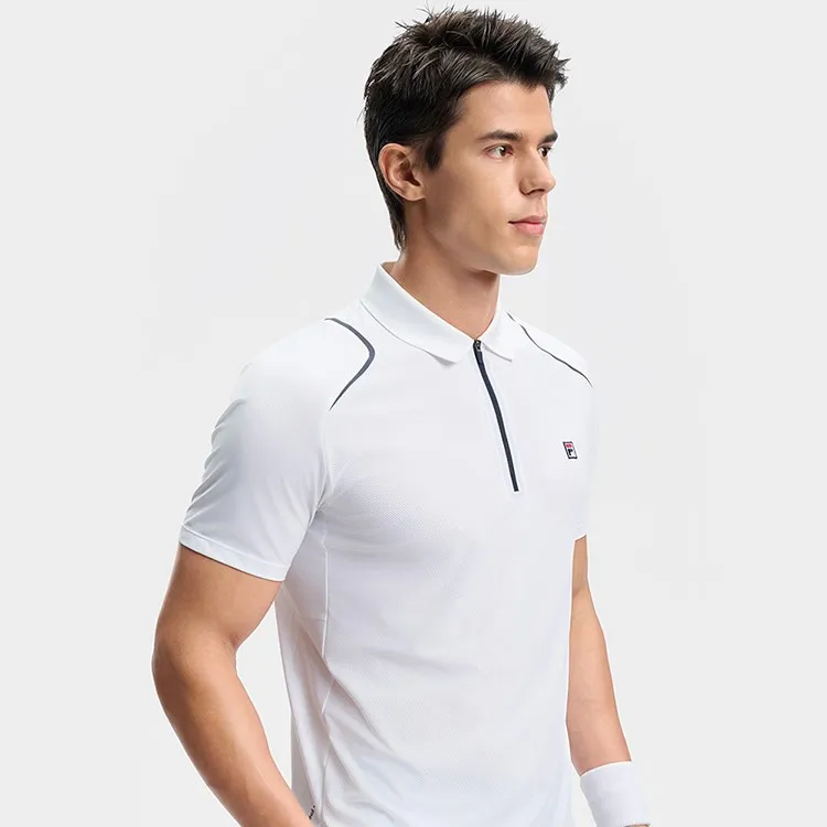 FILA Polo Shirts Men Bright White-5