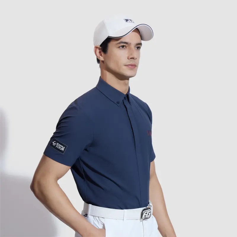 FILA Golf Series Polo Shirt Men's Tide Blue-4