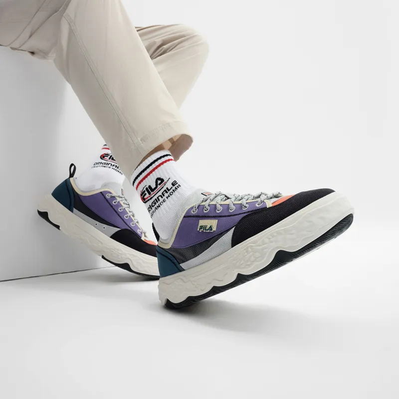 FILA MODERNO Slip-Resistant Low-Top Canvas Shoes Men's Blue Purple-6