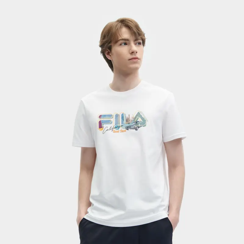 FILA Heritage SS24 T Shirt Men's Standard White-2