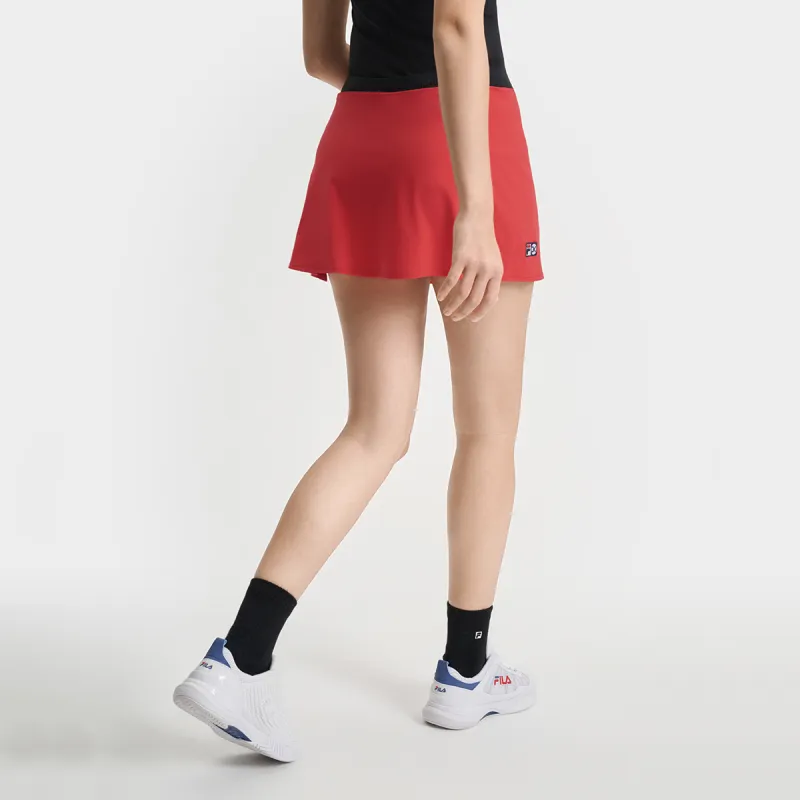 FILA Athletics Tennis Casual Short Skirts Women's Light Berry Red-4