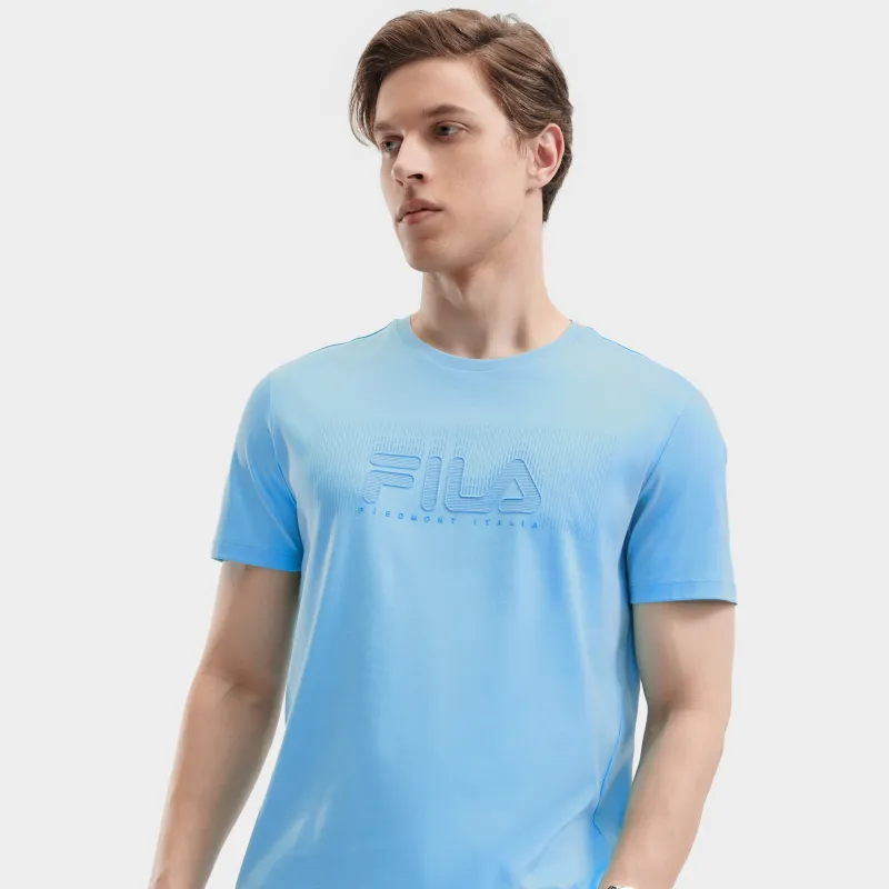 FILA SS24 T Shirt Men's Tiffany Blue-2