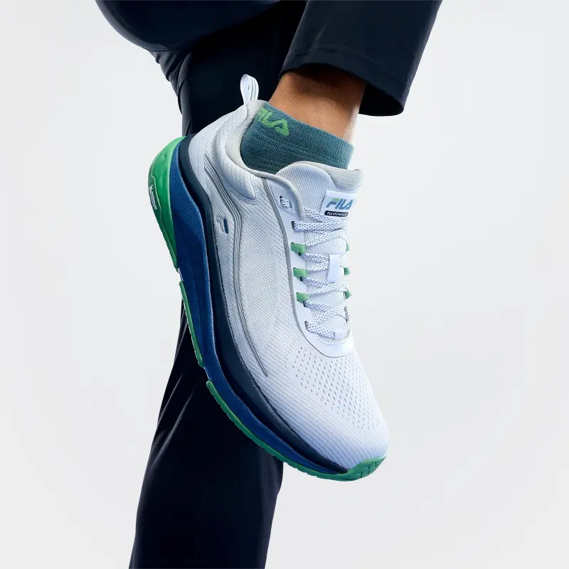 FILA SPDPANTHER2 Cushioned Slip Resistant Rebound Low Top Casual Running Shoes Men's White-8