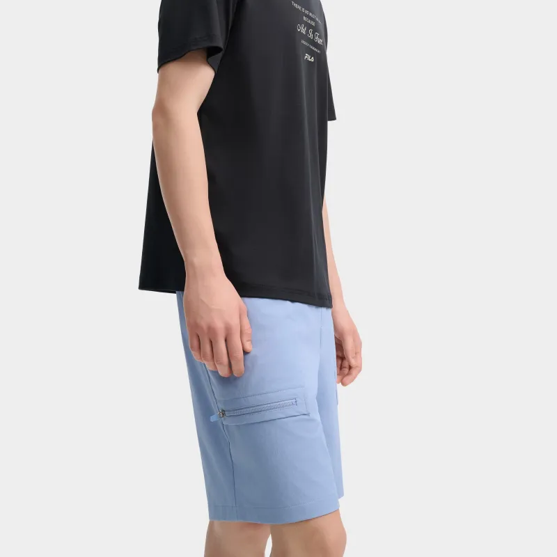 FILA Casual Shorts Men Dusty Cloud Blue-3