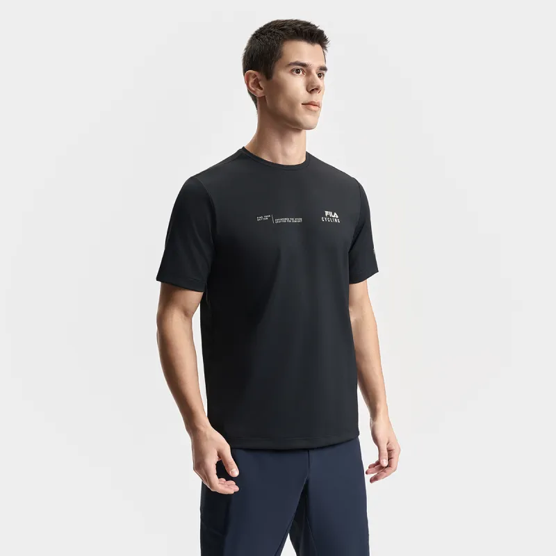 FILA CYCLING T Shirt Men's Pitch Black BK-4