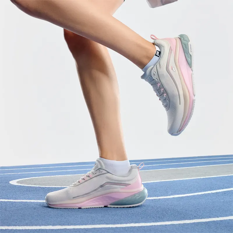 FILA Cushioning, Slip Resistant, And Breathable Low Top Casual Running Shoes Women's White-6