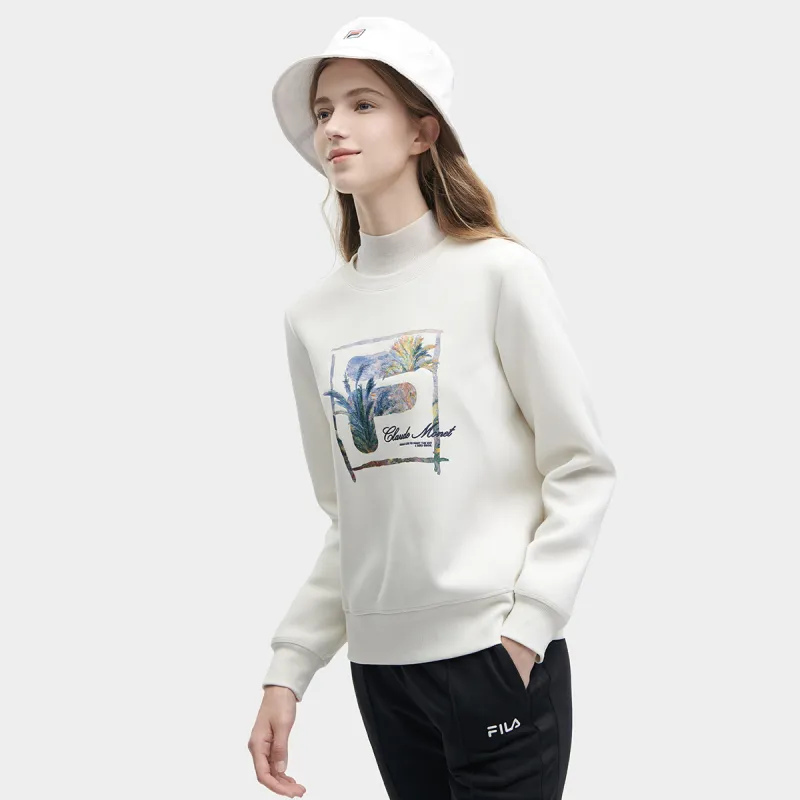 FILA Sweatshirt Women's Porcelain White-4