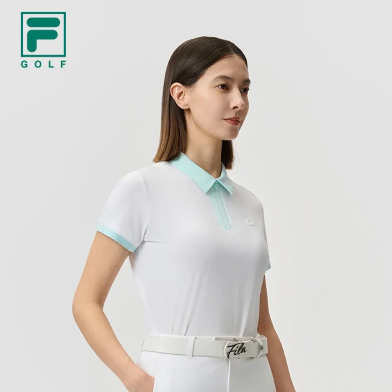 FILA Golf Series Polo Shirt Women's Jade White-2