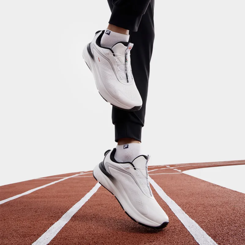 FILA BOA NUVOLE 2 Anti Slip And Wear Resistant Breathable Low Top Running Shoes Men's Outstanding White-5