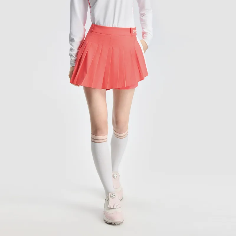 FILA Casual Short Skirts Women's Fluorescent Elysium Red-3