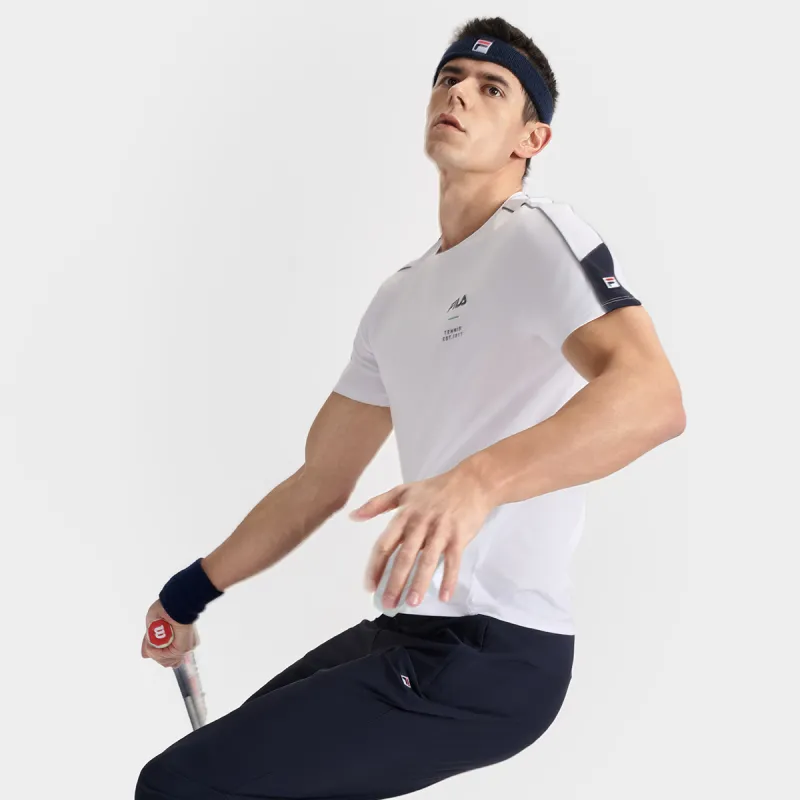FILA Athletics Tennis T Shirt Men's Jade White-7
