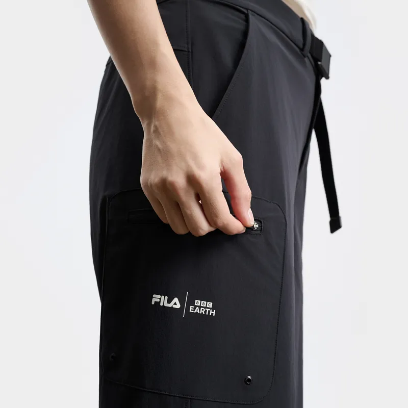 FILA x BBC EARTH Casual Pants Women's Pitch Black-3