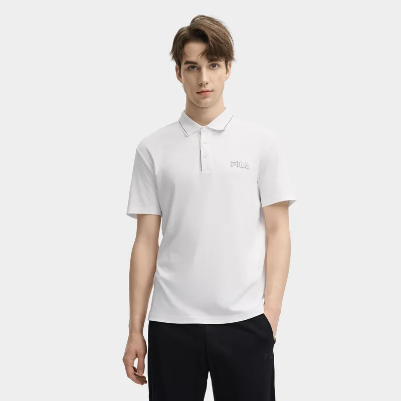 FILA Polo Shirt Men's Standard White-2
