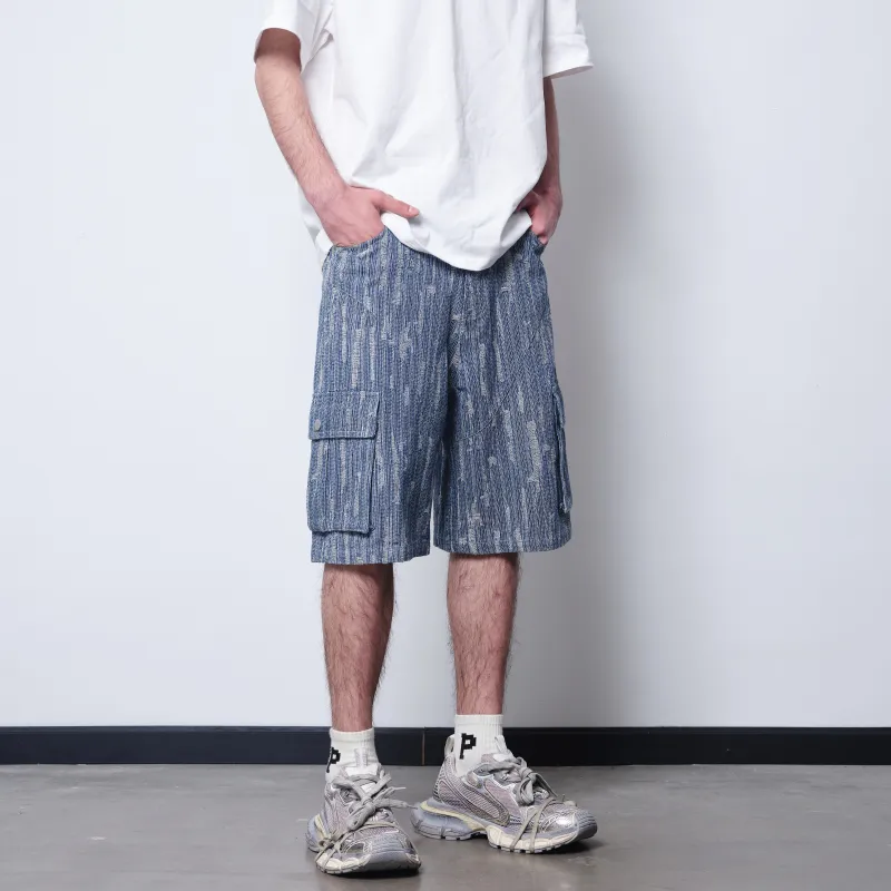 PASET Denim Shorts Unisex Blue-6