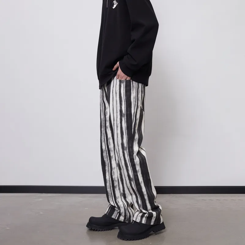 PASET Jeans Unisex Black White-2