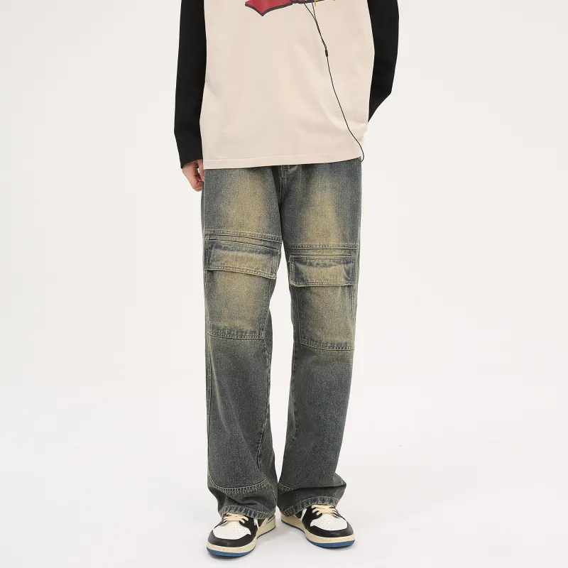PASET Jeans Unisex Yellow Mud Blue-2