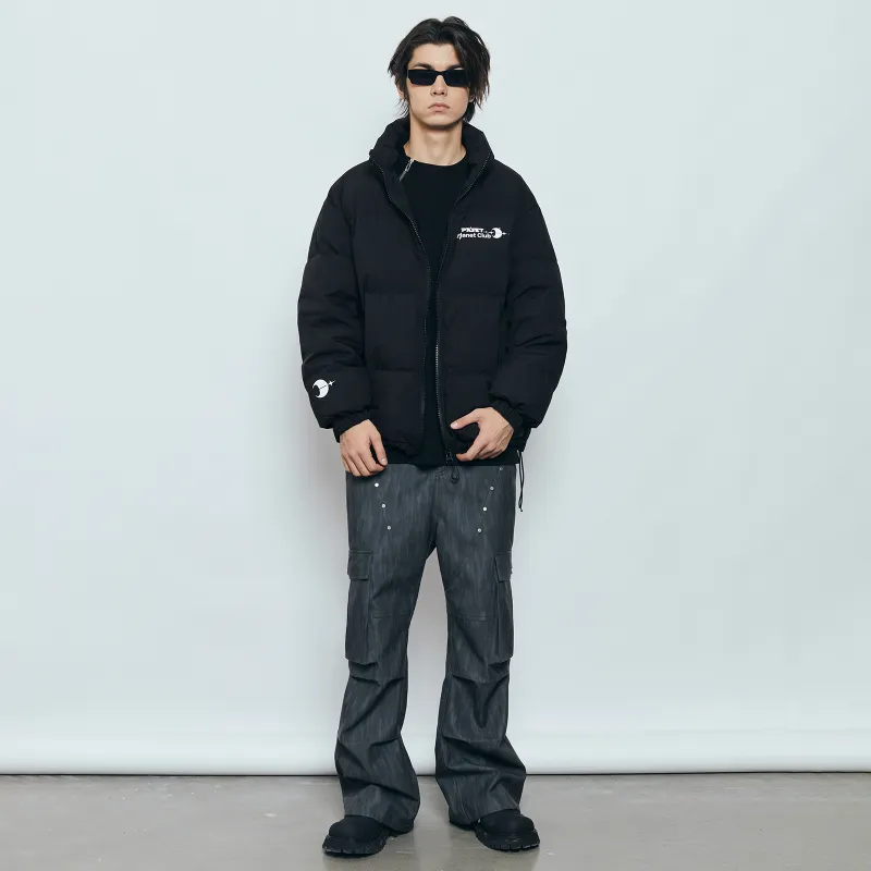 PASET Winter Casual Pants Unisex Black Gray Color-2