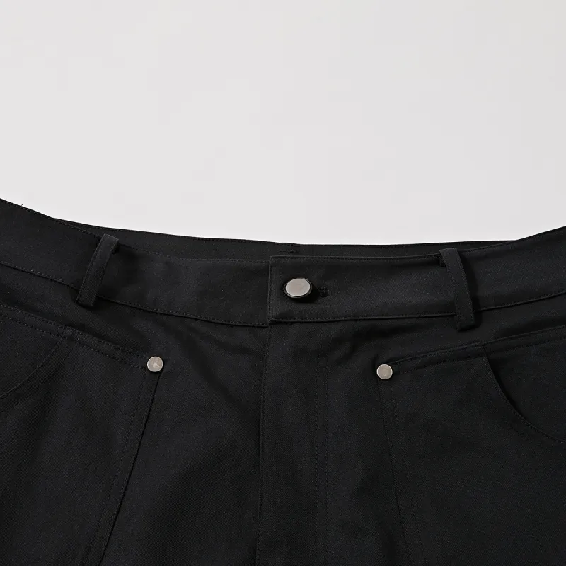 PASET Casual Pants Unisex Black-4