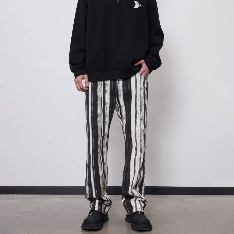 PASET Jeans Unisex Black White-3