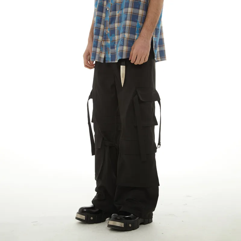 PASET Casual Pants Unisex Black-3