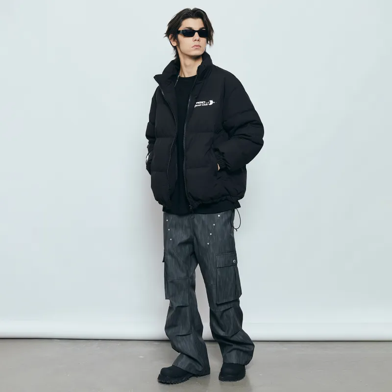 PASET Winter Casual Pants Unisex Black Gray Color-3