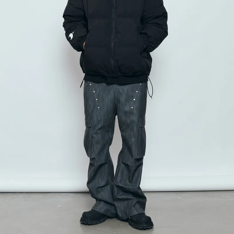 PASET Winter Casual Pants Unisex Black Gray Color-6