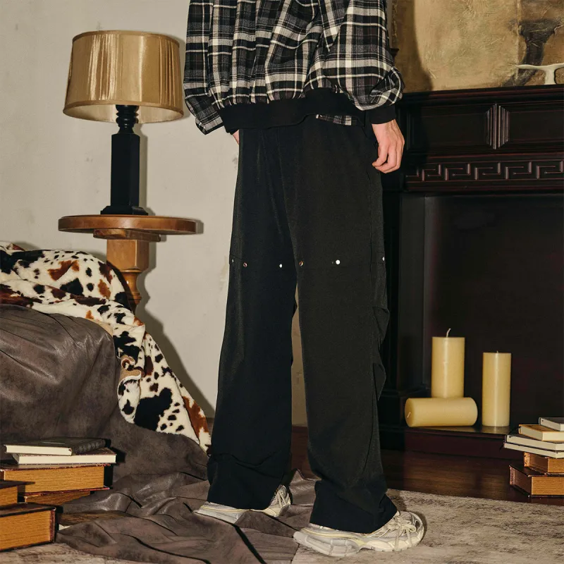PASET FW24 Casual Pants Unisex Black-5