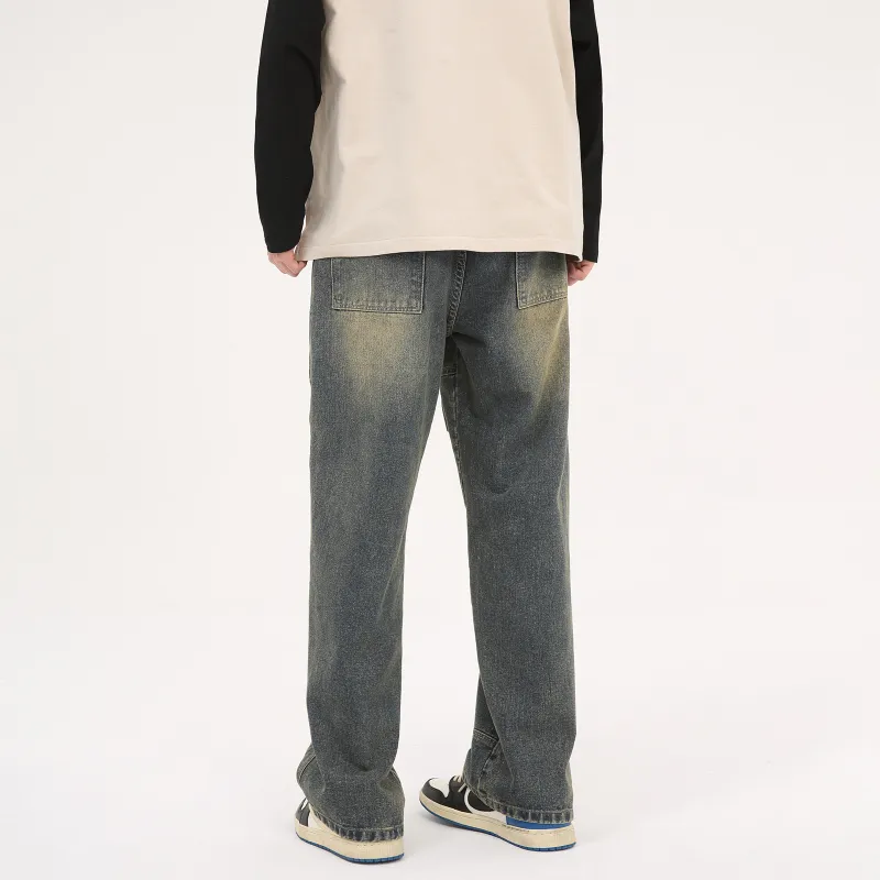 PASET Jeans Unisex Yellow Mud Blue-4