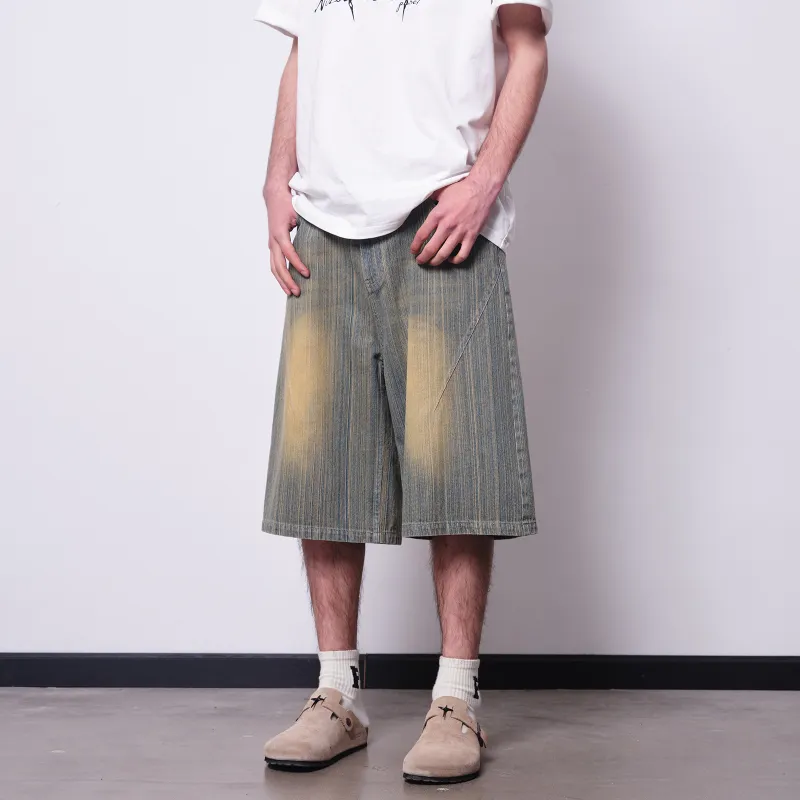 PASET SS24 Denim Shorts Unisex Blue-5