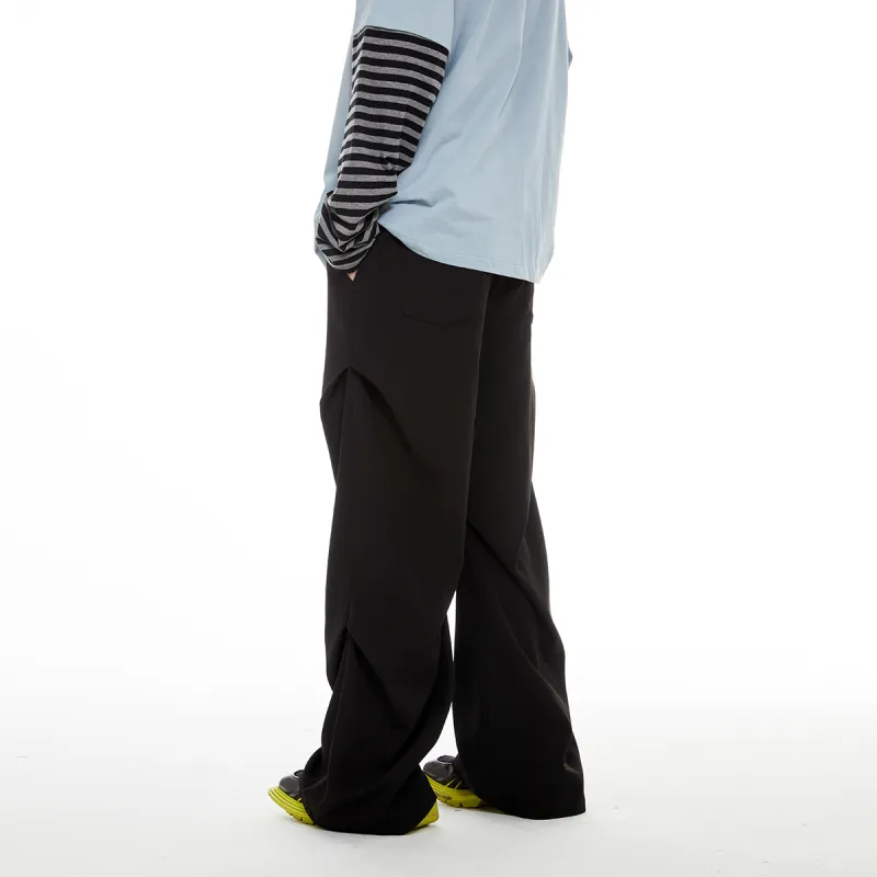 PASET Casual Pants Unisex Black-3