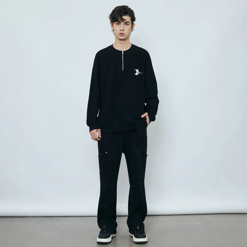 PASET Casual Pants Unisex Black-2
