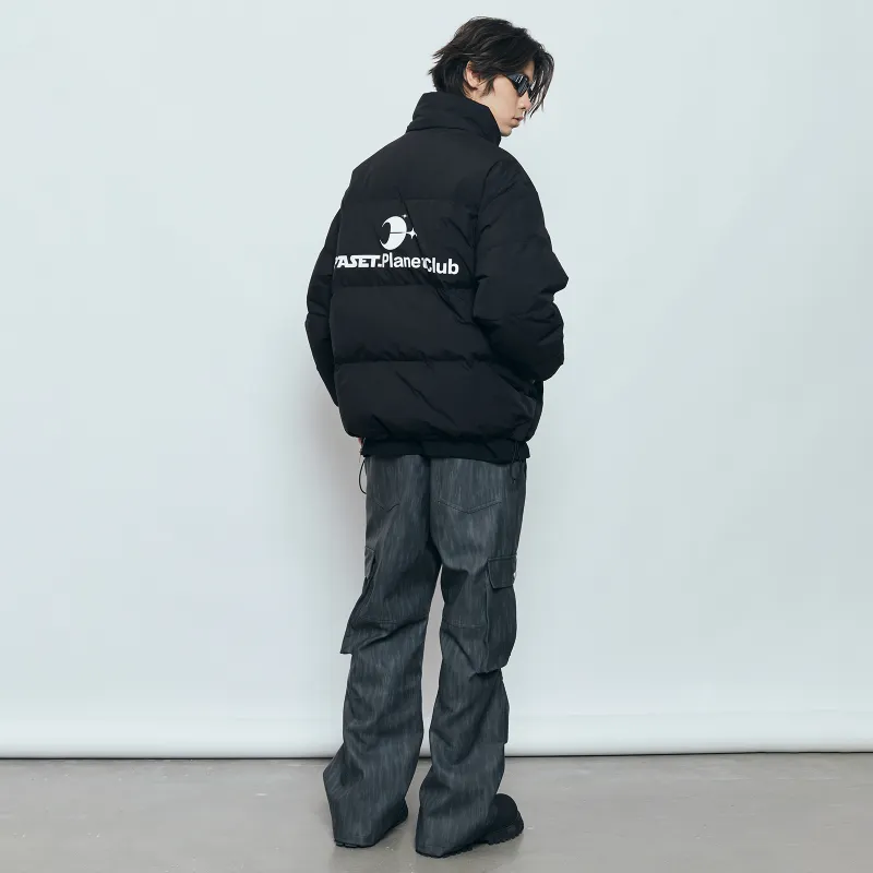 PASET Winter Casual Pants Unisex Black Gray Color-4