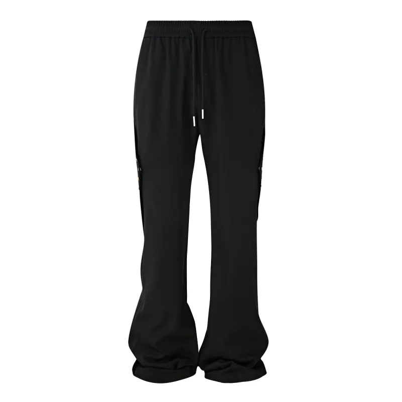 PASET Casual Pants Unisex Black-1