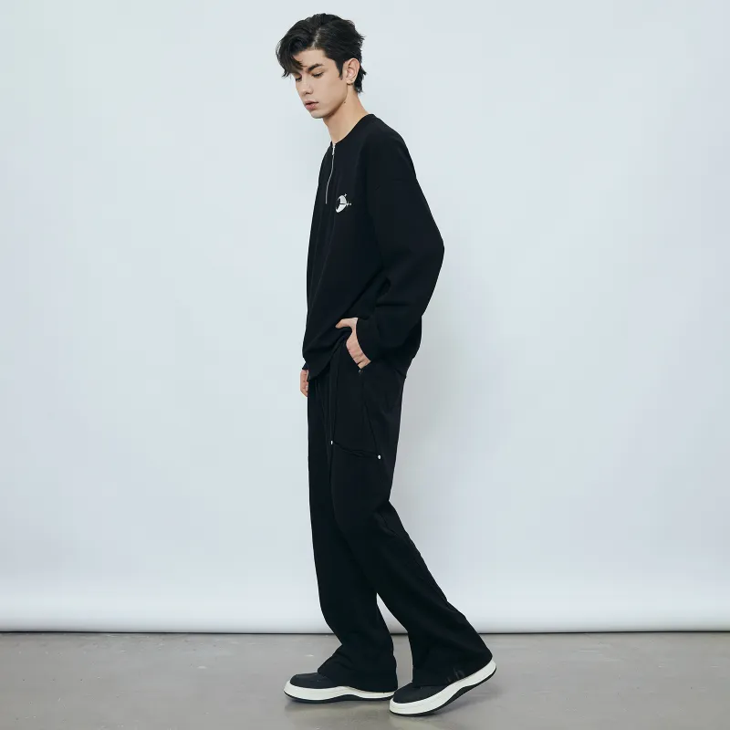 PASET Casual Pants Unisex Black-3