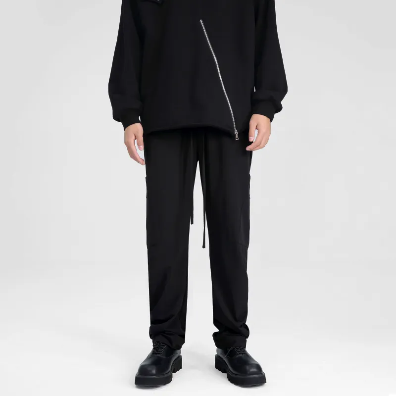 PASET Casual Pants Unisex Black-2
