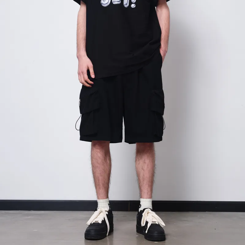 PASET Denim Shorts Unisex Black-5