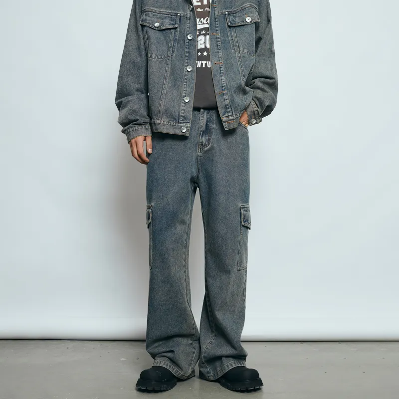 PASET Winter Jeans Unisex Vintage Blue-5